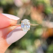 Cathedral Style Claw Prong Bridal Ring